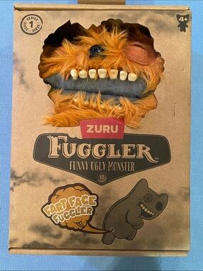 NWT Zuru Fart Face Fuggler Funny Ugly Monster 9” Plush Underoo Mcgoo (brown)